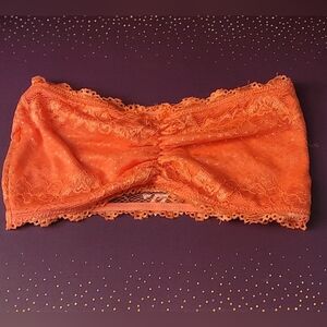 Anemone Bright Orange Lace Bandeau